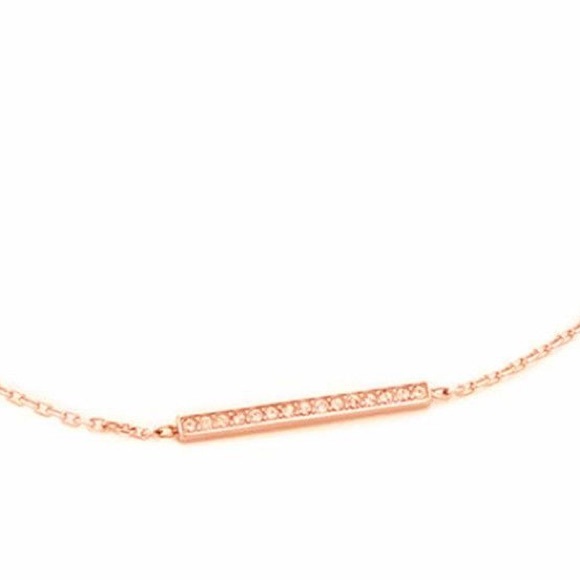 Michael Kors Jewelry - SOLD ‼️ MK delicate rose gold tone pave bracelet